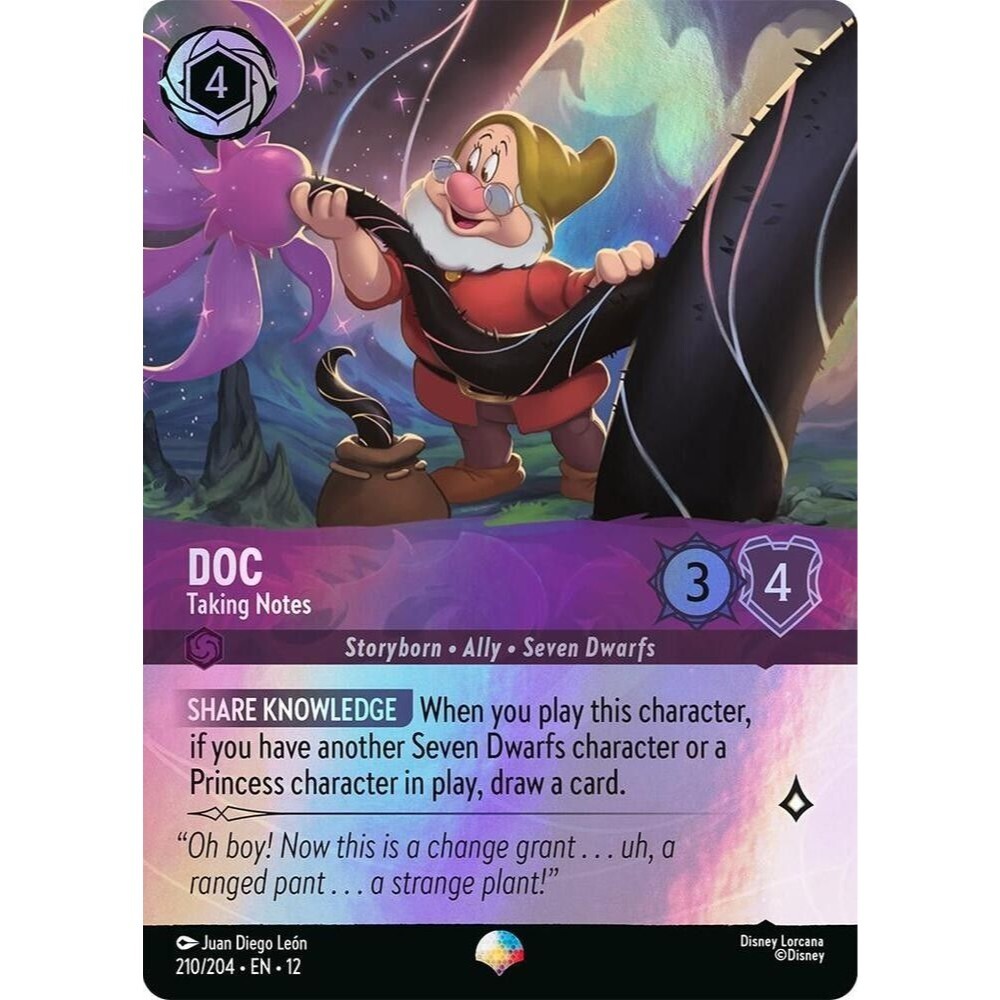 Doc - Taking Notes (Epic) - Wilds Unknown Disney Lorcana